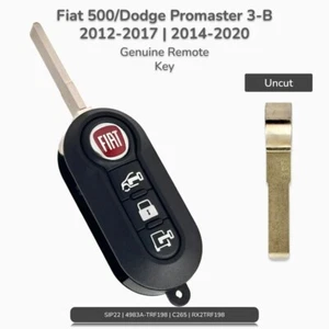 Llave remota original Fiat 500/Dodge Promaster 3-B (2ADFTTRF198) (BRK) nueva - Imagen 1 de 1
