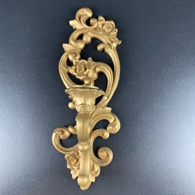 1901A One 复古金色 HOMCO 壁灯好莱坞摄政蜡烛金色 — 第 1/4 张图片