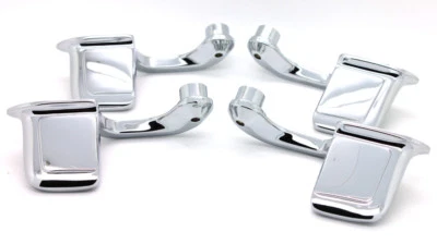 Nuevo juego de 4 manijas de puerta interiores cromadas / para Chevy Buick Pontiac antiguos listados Foto 1 de 4