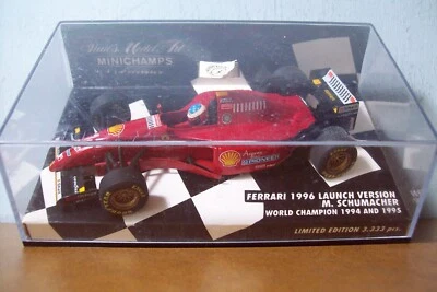 1/43 MINICHAMPS 510 964391 MICHAEL SCHUMACHER FERRARI 1996 LAUNCH VERSION - Image 1 of 4
