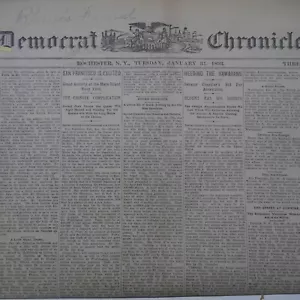 1893 Rochester Democrat Chronicle periódico NY James G. Blaine Hawaii golpe enero. - Imagen 1 de 5