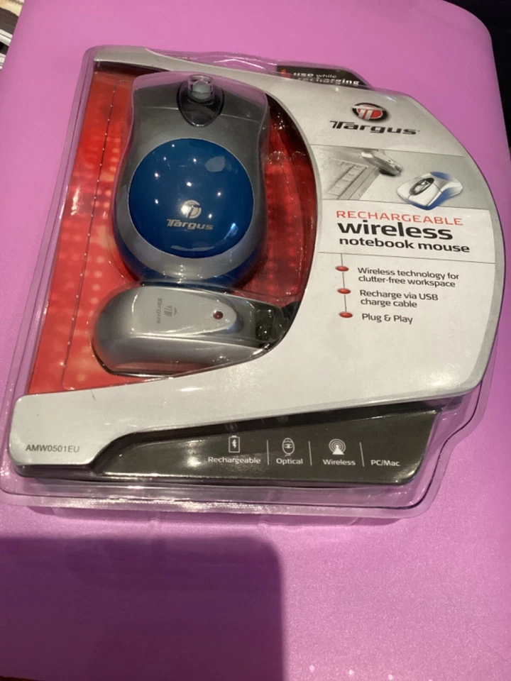 Targus Optical Rechargeable Wireless Notebook Mouse (AMW0501EU) Mouse - Image 1 of 2