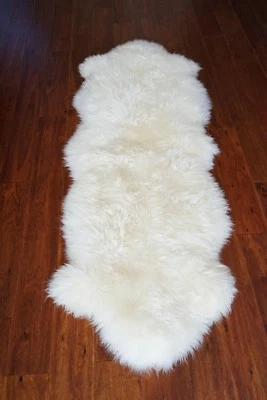 Authentic Australia Sheepskin 100% fur ivory home decoration carpet rug 2.8x6ft  - Image 1 of 4