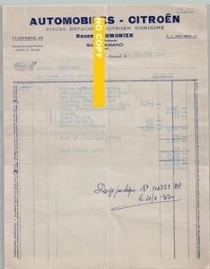 Document du 19/06/1957 LAUMONIER Citroën - St-Amande 18 - Imagen 1 de 1