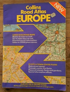 Collins Road Atlas EUROPE by William Collins Sons and Co 1st edition Jan 1 1982 - Bild 1 von 8