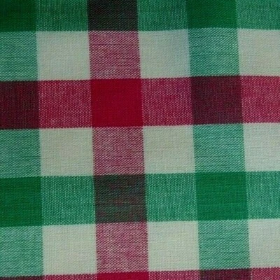 Green Pink Plaid Cotton Pocket Square - Image 1 of 4