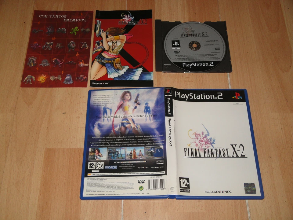 FINAL FANTASY X-2 DE SQUARE ENIX PARA LA SONY PLAY STATION 2 PS2 EN BUEN ESTADO  - Imagen 1 de 2