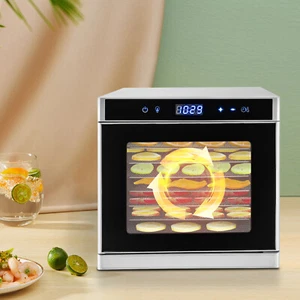 Food Dehydrator w/ Adjustable Temperature Timer LED Display Screen 35-75℃ 110V - Picture 1 of 21