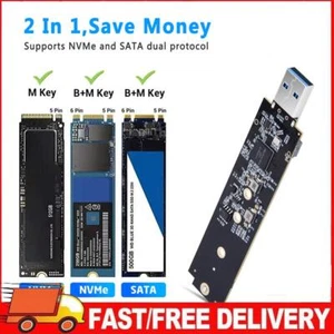NVMe zu USB Adapter M.2 SSD zu USB 3.1 Typ A Karte M.2 Hard M Key PCI Lot R8 - Afbeelding 1 van 17