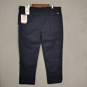 Dickies Mens Pants Regular Fit Straight Leg Navy Blue Size 42x32 Workwear NEW - Picture 1 of 10