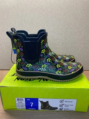 Western Chief Mujer Impermeable Chelsea Goma Rainboot Floral EE. UU. 7 Foto 1 de 4