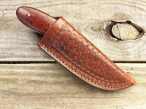 Custom Leder Messerscheide. Mittel 6" x 2 1/4" mit Öffnung 1 7/8" B2-E - Bild 1 von 4