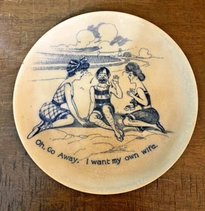"Oh, geh weg. I want my own wife " Antiker F & VI Whimsy Sammelteller England - Bild 1 von 5