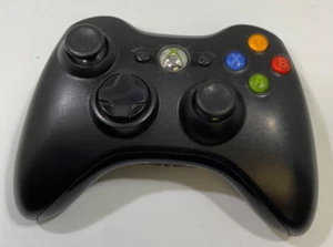 Offizieller Microsoft Xbox 360 Schwarz Wireless Controller! ~ Funktioniert super! Original! - Bild 1 von 5