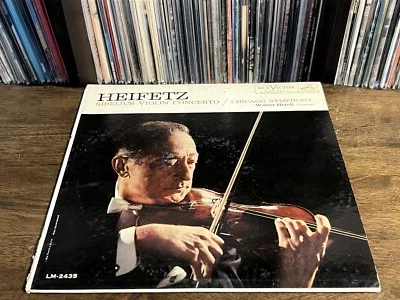 Heifetz* / Sibelius* / Chicago Symphony*, Walter Hendl - Violin Concerto (LP, Mo - Image 1 of 4