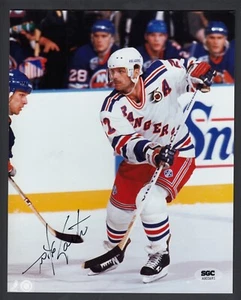 Mike Gartner Autographed 8x10 Color Photo NY Rangers SGC Authentic - Picture 1 of 3
