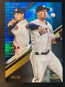 Topps Gold Label Clase 2 2019 azul Alex Bregman #29 #D/99 - Imagen 1 de 2
