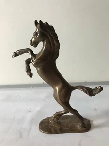 Bronze Plastik, massiv, kleines wildes Pferd, ca. 70 Jahre alt - Bild 1 von 4