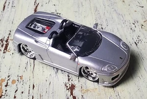 Hot Wheels Dropstars 1:50 Scale Ferrari 360 Spider Metalflake Silver (2005) - Picture 1 of 5