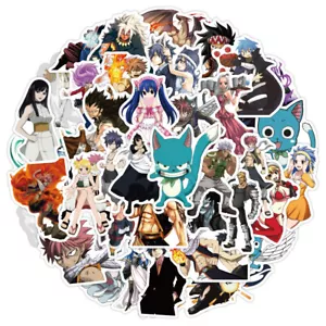 50Pcs Fairy Tail Jp Anime Vinyl Decal Stickers Bomb Waterproof Car Skateboard - Picture 1 of 12