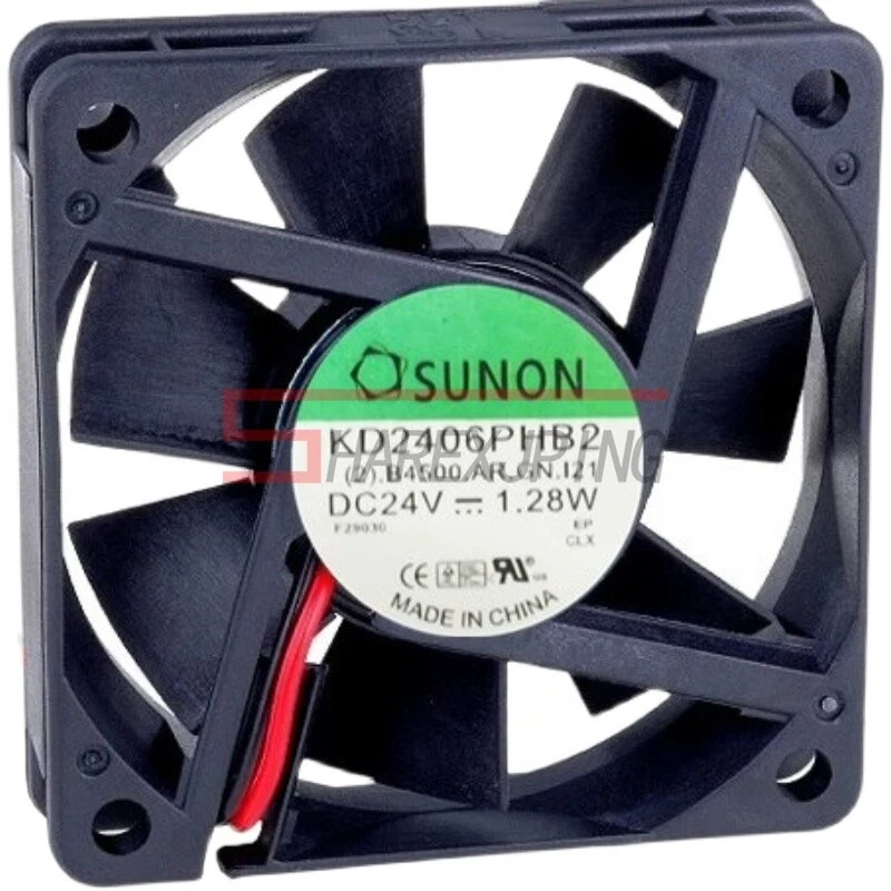 1PC SUNON Fan KD2406PHB2 DC 24V 1.28W 60*60*15MM 2-wire New - Image 1 of 1