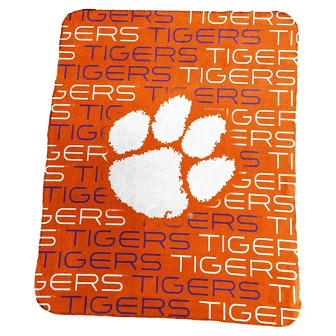Clemson Tigers Classic Fleece Blanket Cover