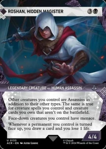 x4 Roshan, Hidden Magister - Foil - Showcase U MTG Universes Beyond: Assassin's - Picture 1 of 1