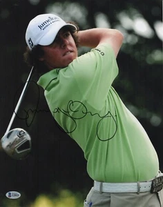 RORY MCILROY MBE GRAND SLAM CHAMPION SIGNED POSTER-SIZE ACTION PHOTO BECKETT - Picture 1 of 3