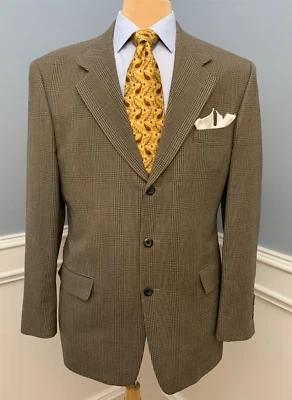 Jones New York Blazer мужской 42L шерсти Glen клетку чек куртка чек спортивное пальто - Изображение 1 из 4