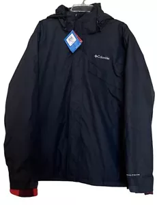 Columbia 3 In 1 Jacket Men's Size XL Bugaboo II Buffalo Plaid Interchange Black - Picture 1 of 13