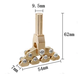 Guitar Repair Tool Fractal Fret Press Variable  radian pressure Brass head - Picture 1 of 5