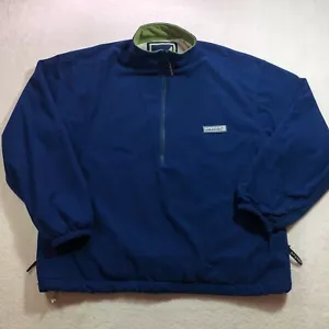 Sperry Top Sider Jacket Mens Small Blue Fleece 1/2 Zip Pullover - Picture 1 of 12