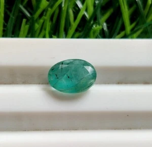 Anillo Esmeralda Verde Natural Facetado Corte Ovalado Piedras Preciosas 2Ct Esmeralda Fabricación de Joyas - Imagen 1 de 6
