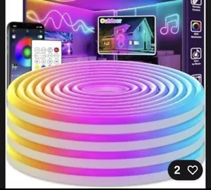 16.4 FT Neon Rope Lights,Bedroom for RGB LED Strip Lights,Outdoor Waterproof - Picture 1 of 15