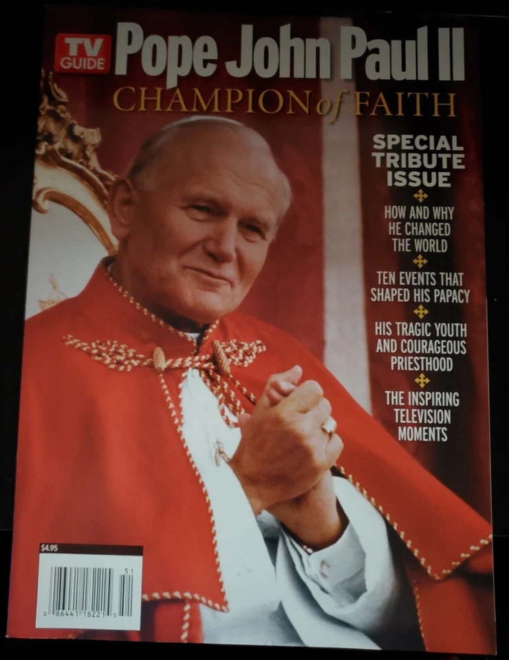 Pope John Paul II TV Guide  Champion of Faith Special Tribute Issue - Image 1 of 1
