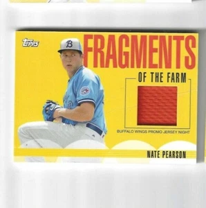 2020 Topps Pro Debut Fragments Of The Farm Relic Nate Pearson Jays ORANGE JERSEY - Picture 1 of 1