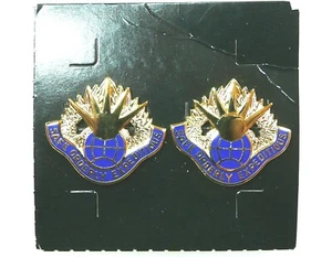 US Army 58th Aviation Regiment, unit crest, DI, DUI, hallmarked G-23, set of 2 - Picture 1 of 1