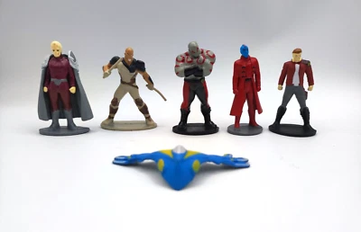 LOTTO 6 MINI FIGURE PERSONAGGI  I GUARDIANI DELLA GALASSIA MARVEL - Immagine 1 di 3