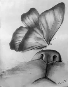 disegno matita su carta,disegno per la decorazione per la camera, stanza,casa - Foto 1 di 1