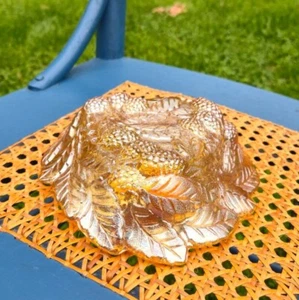 Carnival Glass Blackberry leaf Iridescent Marigold LoganBerry Depression glass - Picture 1 of 8