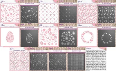 Nellie Snellen - Spring / Easter 3D Embossing Folder, Stencil or Stamp