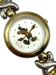 Disney Store Mickey Mouse Watch Two Tone Bracelet New Battery - Picture 1 of 10