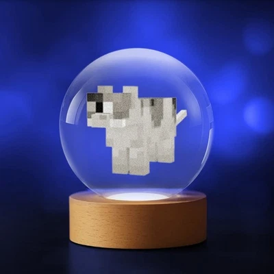 Kristallkugel 3D Minecraft Katze Spiel - Bild 1 von 4