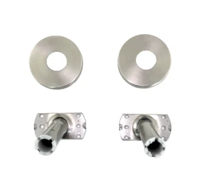 MOEN Gebürsteter Edelstahl Niedriges Profil Gebogen Duschstange Flansch Kit 65-F-BS - Bild 1 von 7