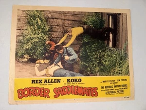 Vintage Lobby Card Border Saddlemates 11”x14" Western 52/199 Rex Allen Koko #7 - Bild 1 von 6