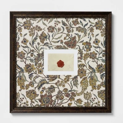 16" x 16" KEEPSAKE ENVELOPE FRAMED WALL ART Threshold STUDIO MCGEE Neutral DECOR - Image 1 of 4