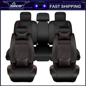 Car Seat Covers For Honda 1969-2024 5-Seats Leather Cushion NEW Front Rear - Picture 1 of 11