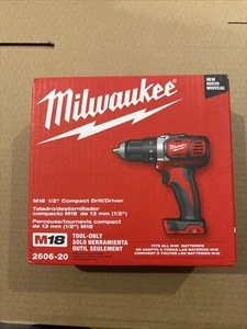 New Milwaukee 2606-20 M18 18V Cordless Compact 1/2" Drill Driver Tool Only OEM - Picture 1 of 2