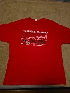 CAMISETA NCAA GEORGIA BULLDOGS 21 CAMPEONES NACIONALES TALLA XL - Imagen 1 de 3