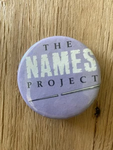 THE NAMES PROJECT button San Francisco LGBTQ queer AIDS quilt - Picture 1 of 2